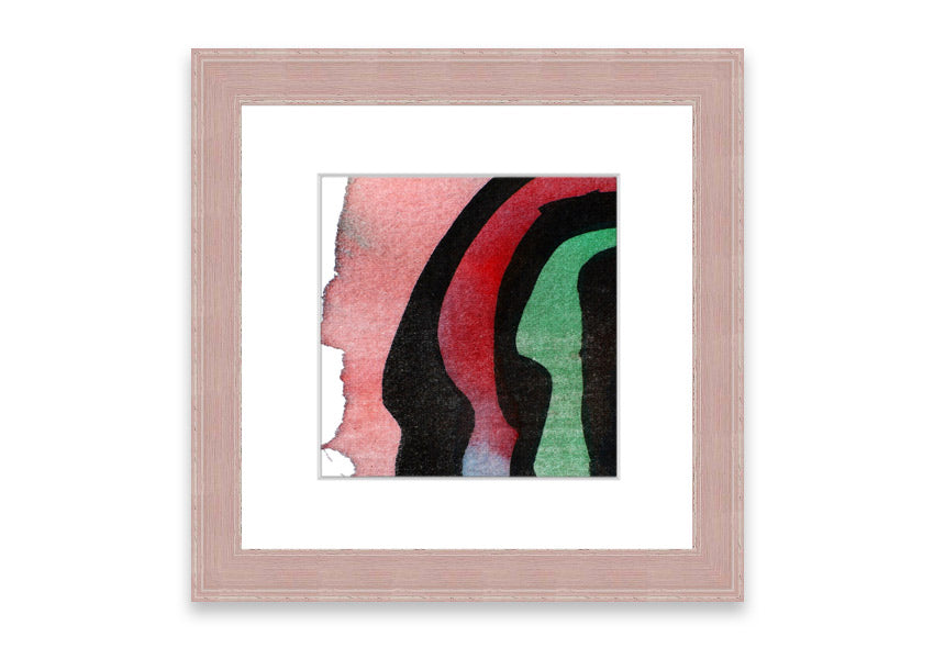 Animal Stripes 1 framed print featuring a stylish animal stripes design, available in various frame colors, handmade in the UK.