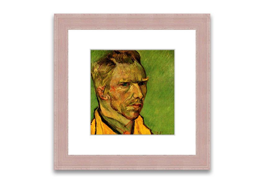 Framed print of Van Gogh's Another Self Portrait, showcasing vibrant colors and intricate details.