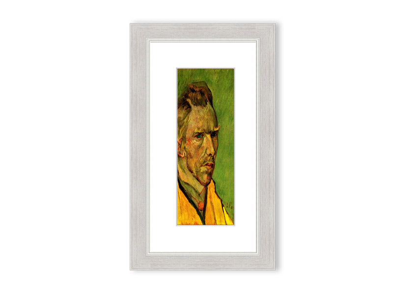 Framed print of Van Gogh's Another Self Portrait, showcasing vibrant colors and intricate details.