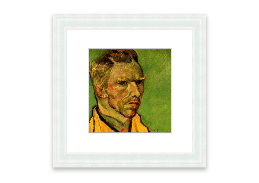 Framed print of Van Gogh's Another Self Portrait, showcasing vibrant colors and intricate details.