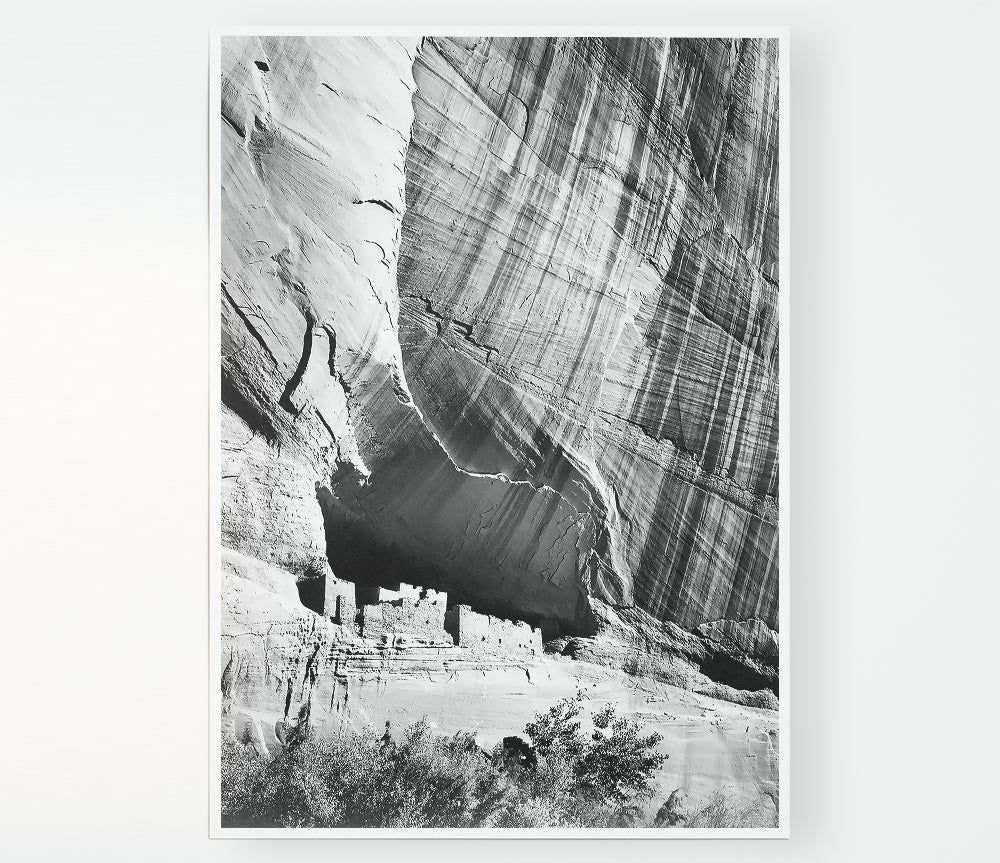 Ansel Adams Canyon De Chelly Arizona poster on high-quality canvas, showcasing stunning landscape photography.