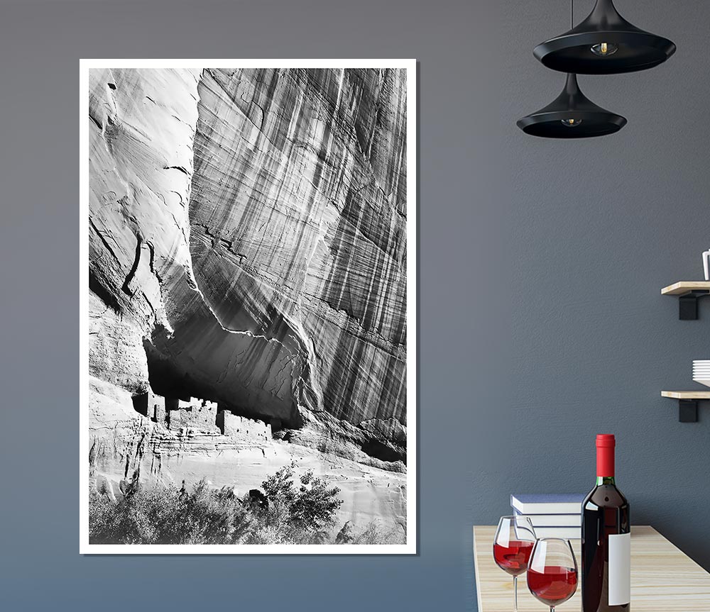 Ansel Adams Canyon De Chelly Arizona poster on high-quality canvas, showcasing stunning landscape photography.