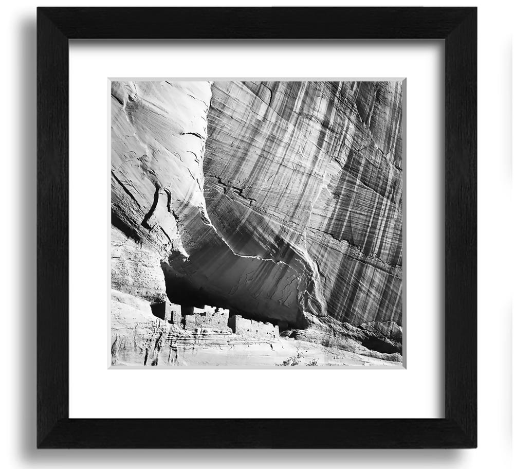 Square framed print of Ansel Adams' Canyon De Chelly Arizona, showcasing stunning landscape photography.