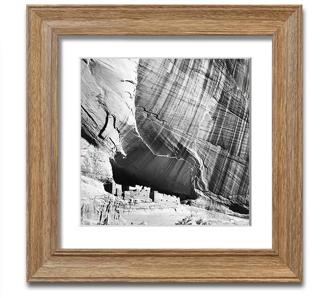 Square framed print of Ansel Adams' Canyon De Chelly Arizona, showcasing stunning landscape photography.