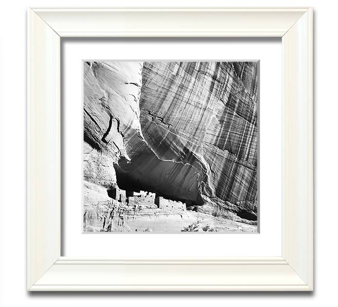 Square framed print of Ansel Adams' Canyon De Chelly Arizona, showcasing stunning landscape photography.