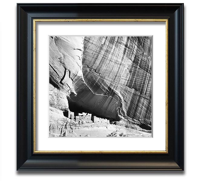 Square framed print of Ansel Adams' Canyon De Chelly Arizona, showcasing stunning landscape photography.