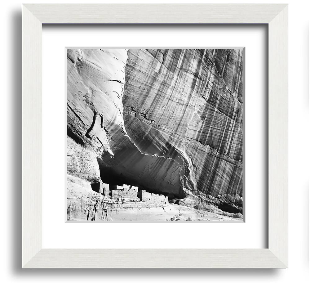 Square framed print of Ansel Adams' Canyon De Chelly Arizona, showcasing stunning landscape photography.