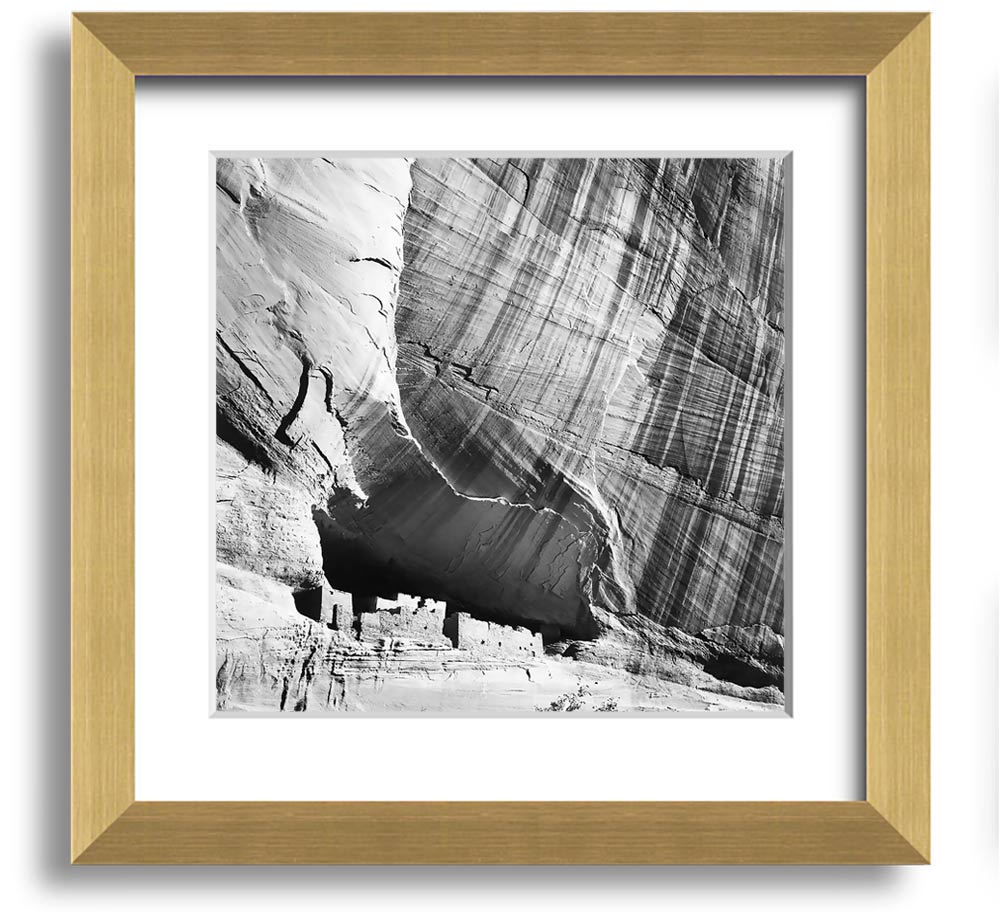 Square framed print of Ansel Adams' Canyon De Chelly Arizona, showcasing stunning landscape photography.