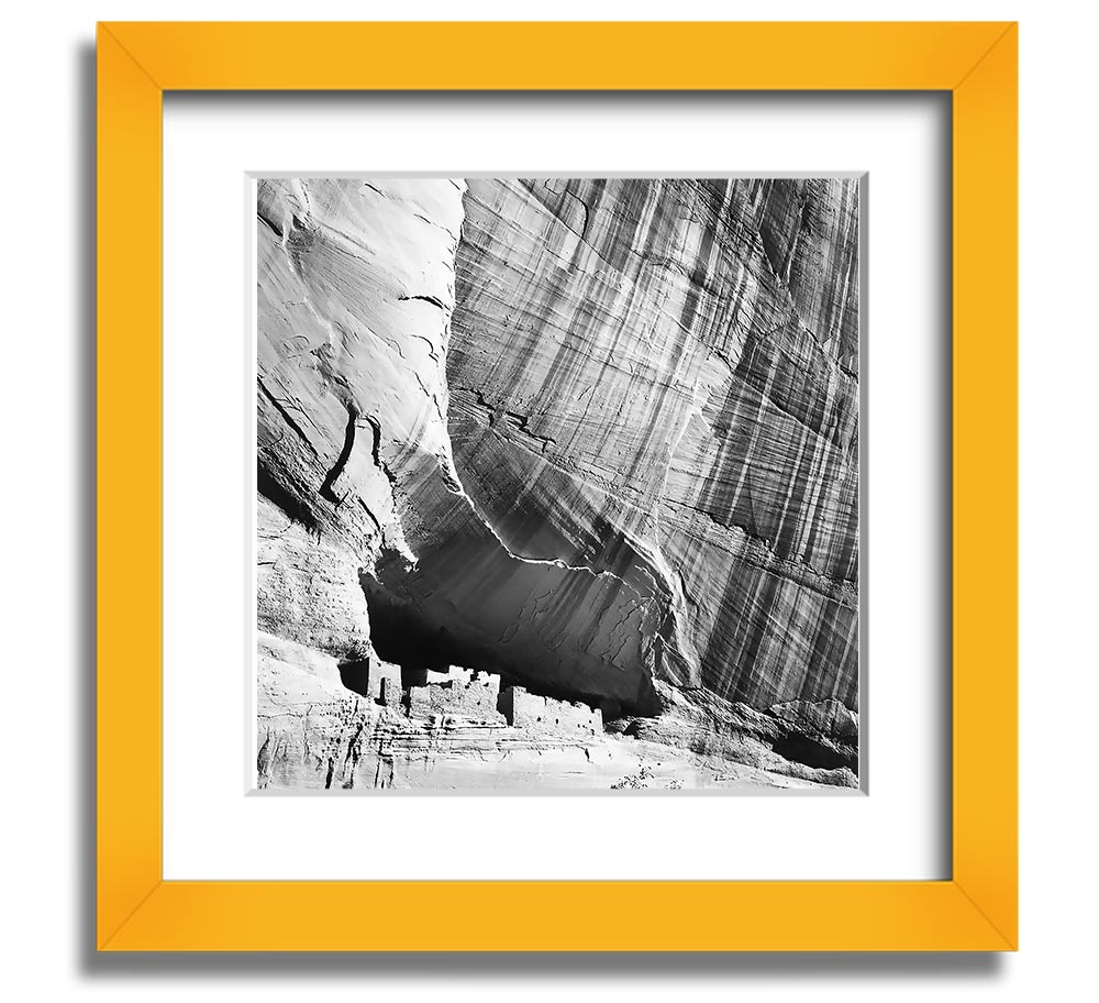 Square framed print of Ansel Adams' Canyon De Chelly Arizona, showcasing stunning landscape photography.