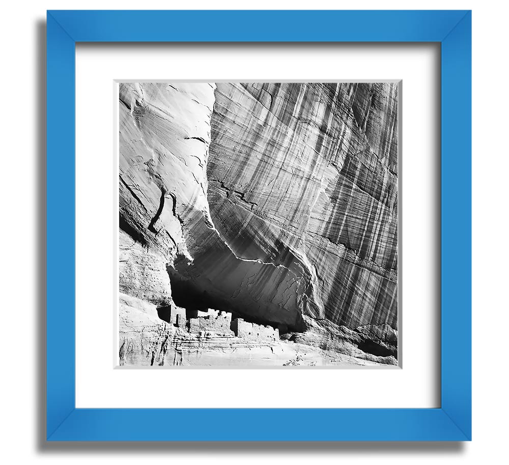 Square framed print of Ansel Adams' Canyon De Chelly Arizona, showcasing stunning landscape photography.