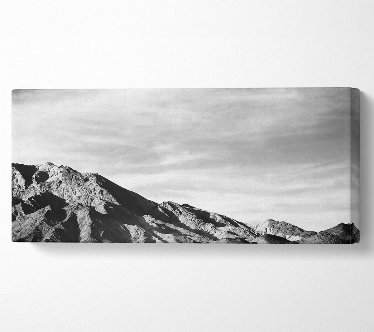 Ansel Adams Death Valley 2 canvas art mounted on a 44mm box frame, showcasing a stunning desert landscape.