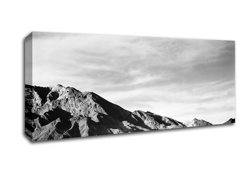 Ansel Adams Death Valley 2 canvas art mounted on a 44mm box frame, showcasing a stunning desert landscape.