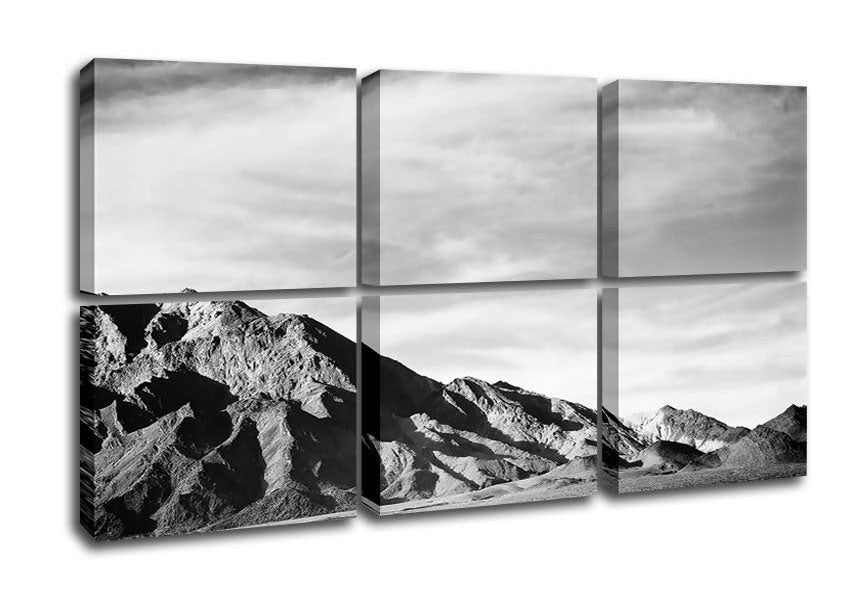 Ansel Adams Death Valley 2 canvas art mounted on a 44mm box frame, showcasing stunning desert landscape photography.