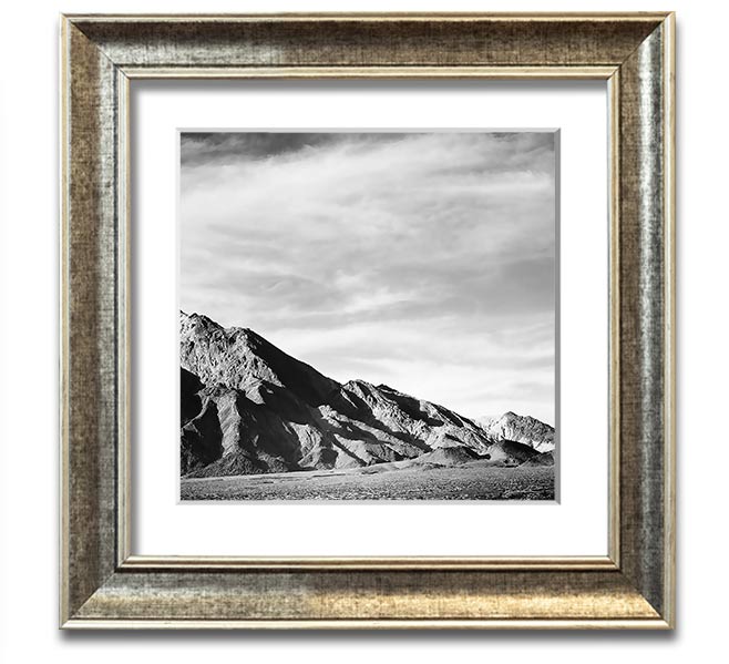 Ansel Adams Death Valley 2 Square Framed Print showcasing stunning desert landscapes, framed in a stylish border.