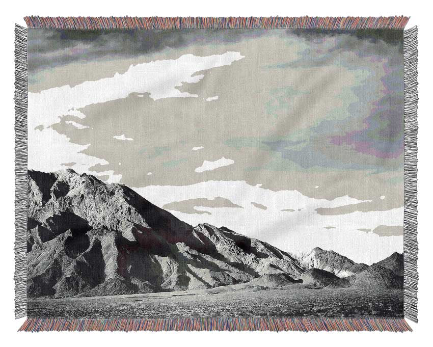 Ansel Adams Death Valley 2 throw blanket made from 100% cotton, featuring a luxurious thermal weave design in a classic style.