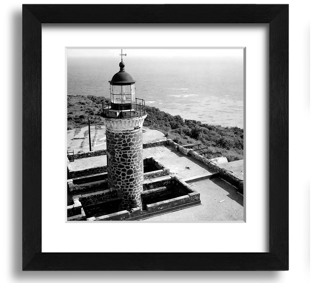 Ansel Adams Faro Isla De Culebritas 2 framed print showcasing serene island landscape.