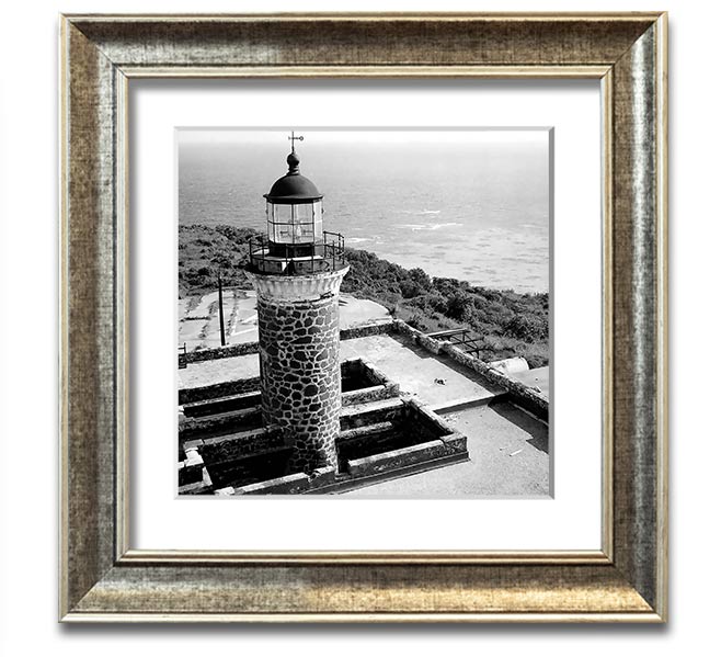 Ansel Adams Faro Isla De Culebritas 2 framed print showcasing serene island landscape.