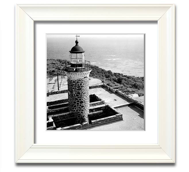 Ansel Adams Faro Isla De Culebritas 2 framed print showcasing serene island landscape.