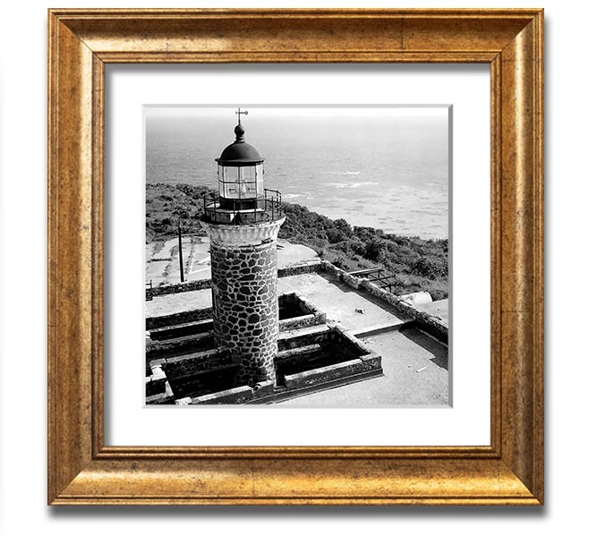 Ansel Adams Faro Isla De Culebritas 2 framed print showcasing serene island landscape.