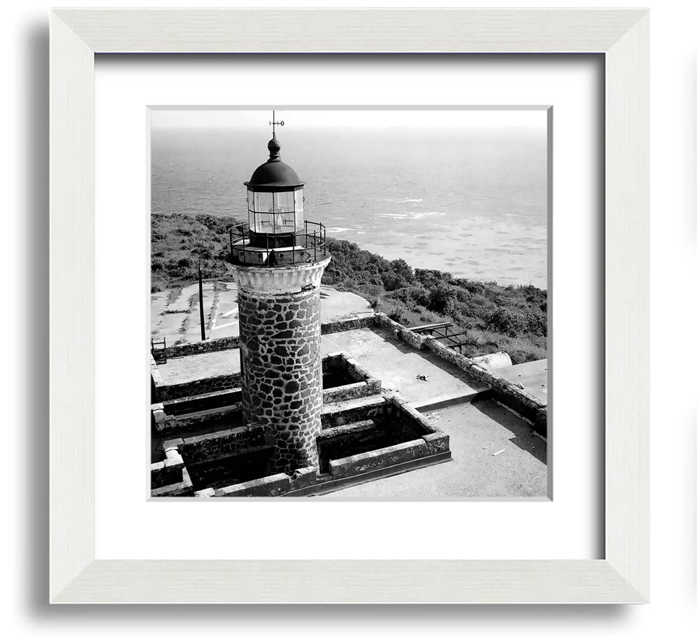 Ansel Adams Faro Isla De Culebritas 2 framed print showcasing serene island landscape.