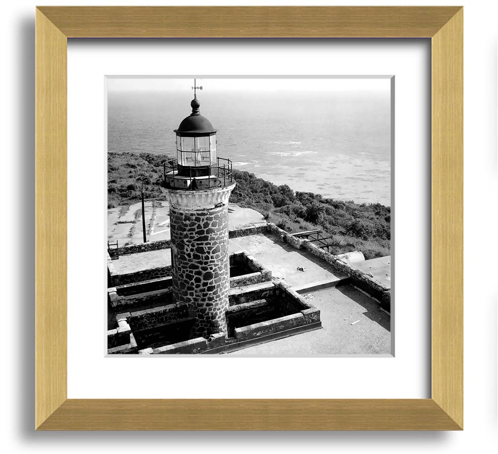 Ansel Adams Faro Isla De Culebritas 2 framed print showcasing serene island landscape.