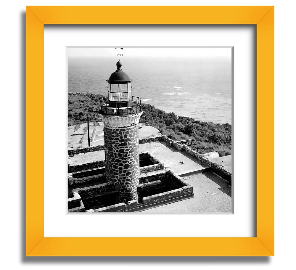 Ansel Adams Faro Isla De Culebritas 2 framed print showcasing serene island landscape.