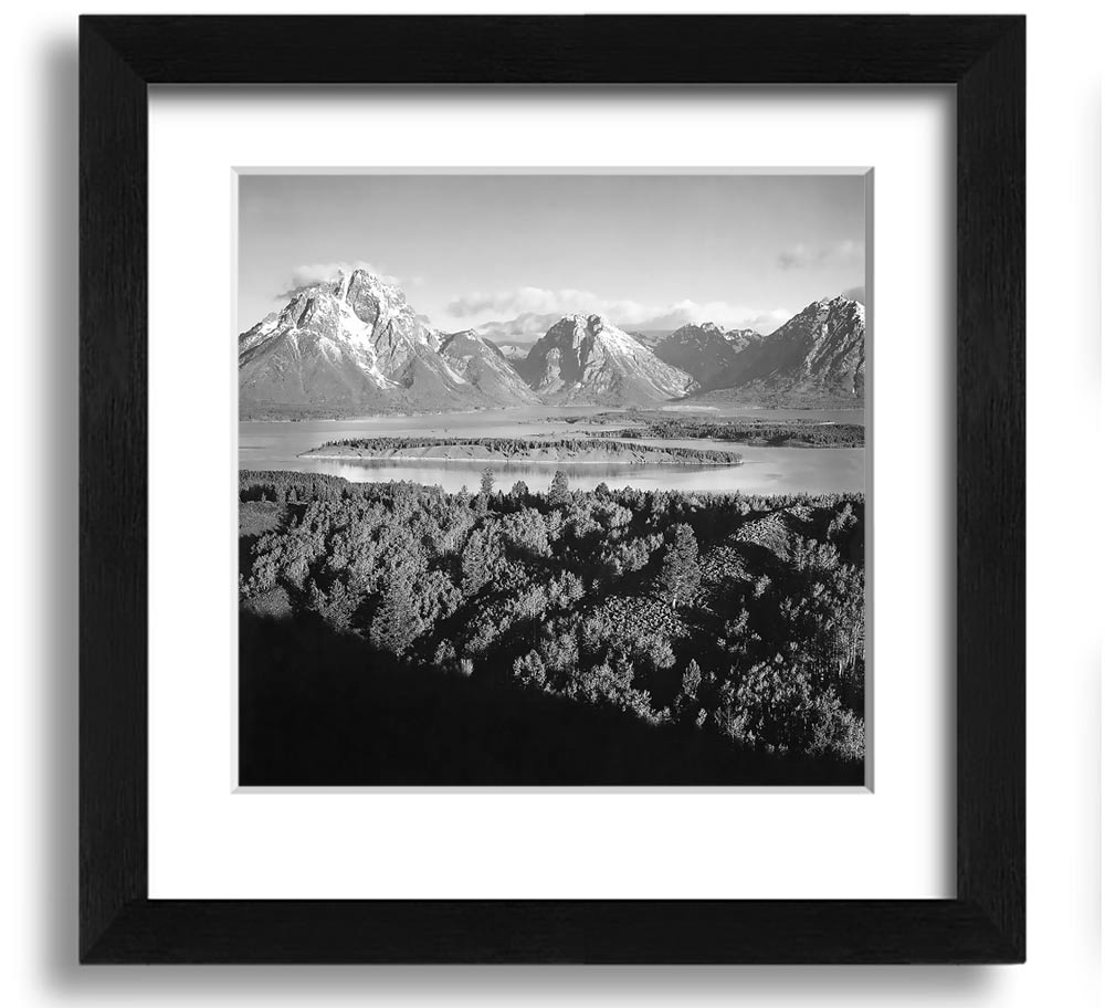 Ansel Adams Signal Hill framed print showcasing stunning landscape photography of Grand Teton, beautifully framed and ready to hang.