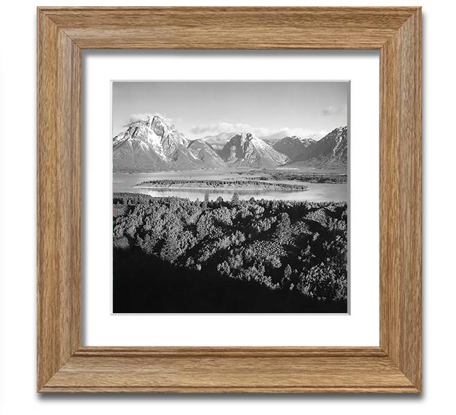 Ansel Adams Signal Hill framed print showcasing stunning landscape photography of Grand Teton, beautifully framed and ready to hang.