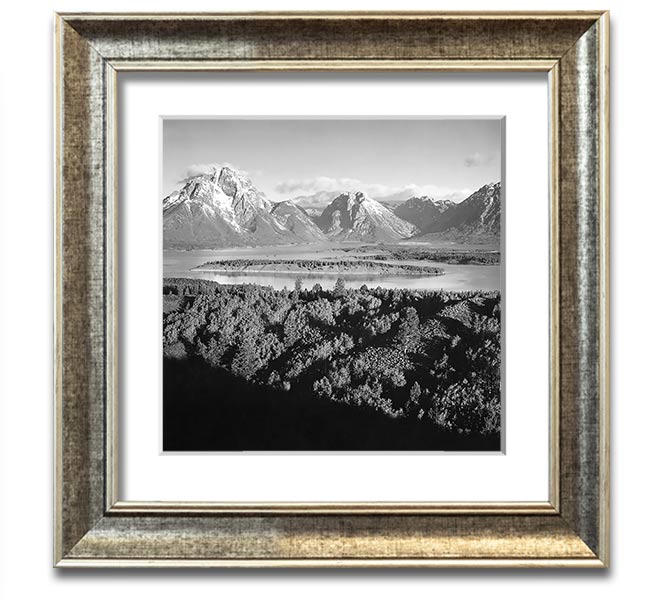 Ansel Adams Signal Hill framed print showcasing stunning landscape photography of Grand Teton, beautifully framed and ready to hang.