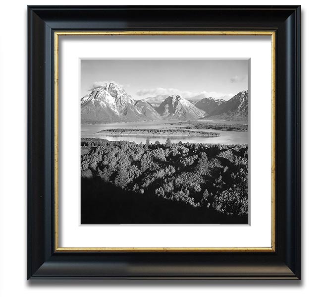 Ansel Adams Signal Hill framed print showcasing stunning landscape photography of Grand Teton, beautifully framed and ready to hang.