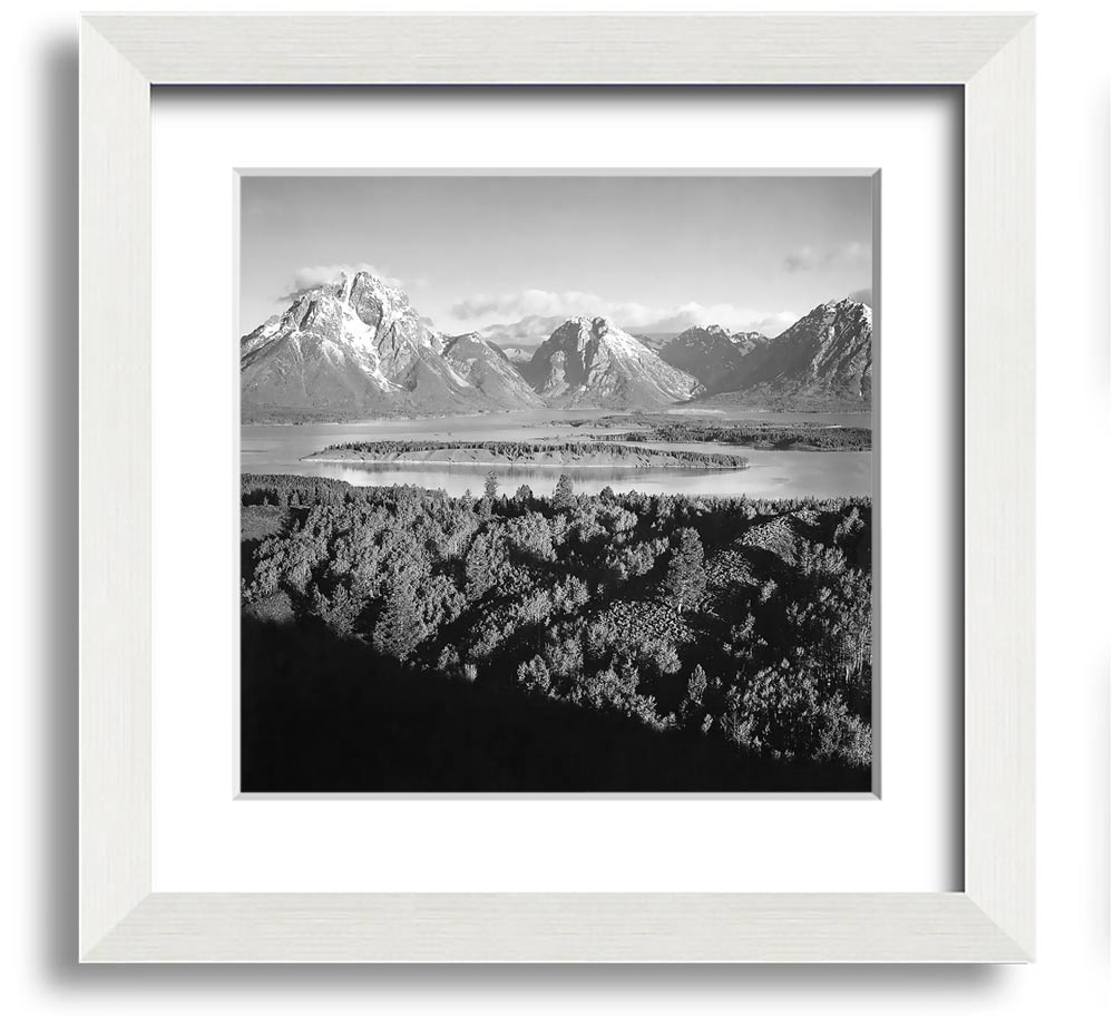 Ansel Adams Signal Hill framed print showcasing stunning landscape photography of Grand Teton, beautifully framed and ready to hang.