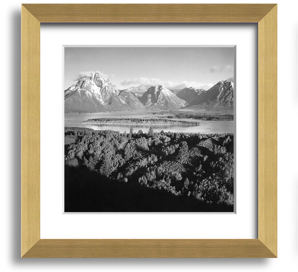 Ansel Adams Signal Hill framed print showcasing stunning landscape photography of Grand Teton, beautifully framed and ready to hang.