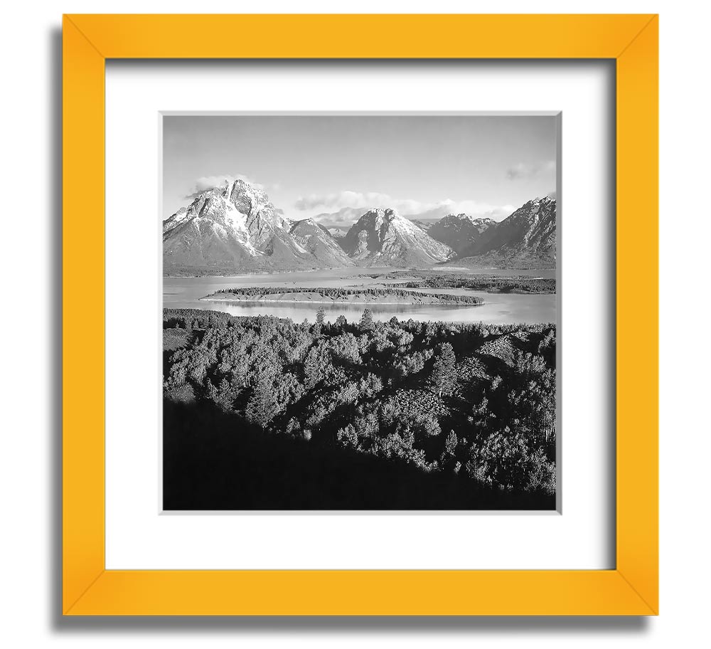 Ansel Adams Signal Hill framed print showcasing stunning landscape photography of Grand Teton, beautifully framed and ready to hang.