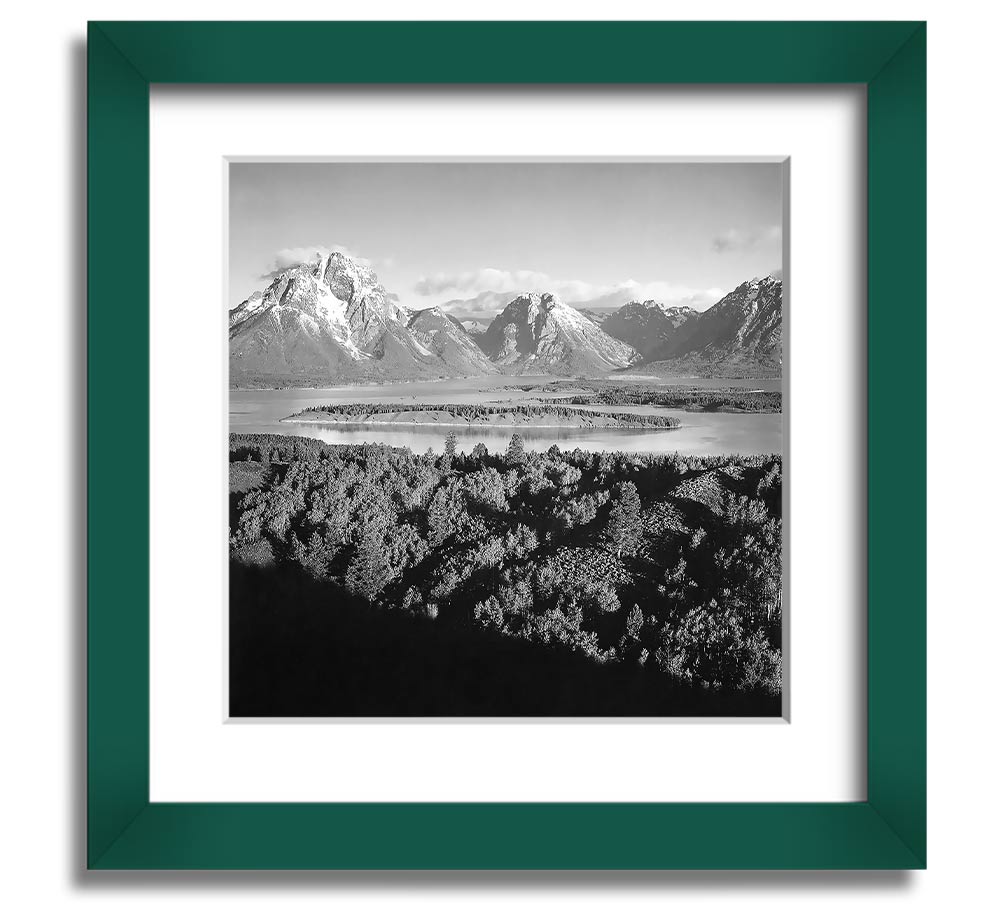 Ansel Adams Signal Hill framed print showcasing stunning landscape photography of Grand Teton, beautifully framed and ready to hang.