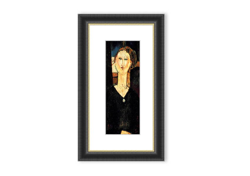 Framed print of 'Antonia By Modigliani' showcasing elegant artwork in a stylish frame.