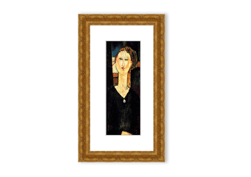 Framed print of 'Antonia By Modigliani' showcasing elegant artwork in a stylish frame.