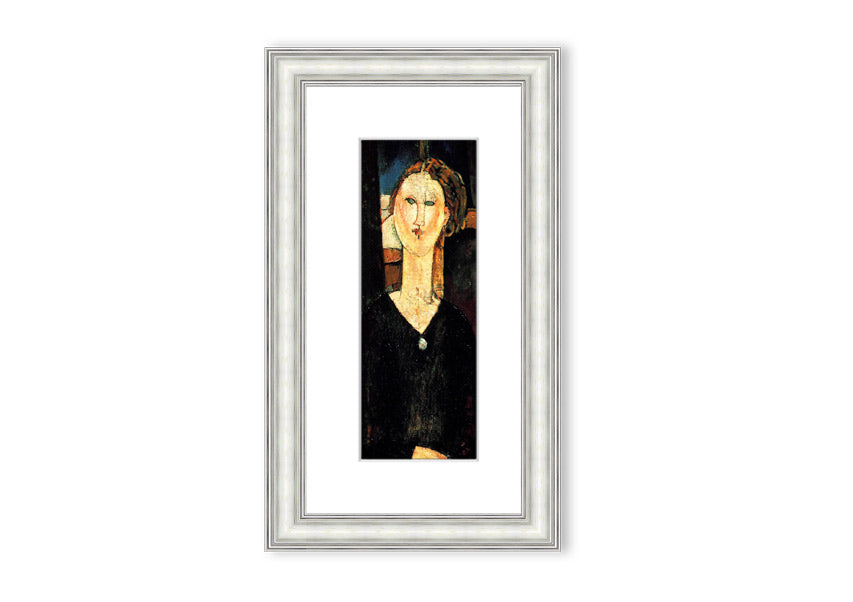 Framed print of 'Antonia By Modigliani' showcasing elegant artwork in a stylish frame.