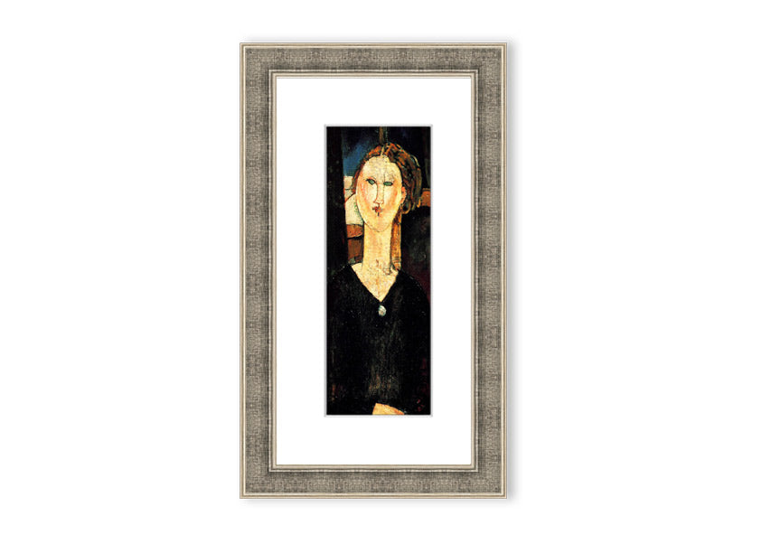 Framed print of 'Antonia By Modigliani' showcasing elegant artwork in a stylish frame.