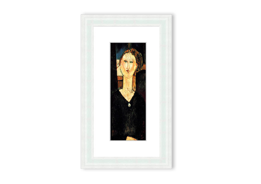 Framed print of 'Antonia By Modigliani' showcasing elegant artwork in a stylish frame.