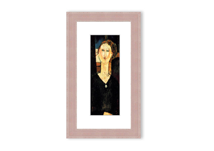 Framed print of 'Antonia By Modigliani' showcasing elegant artwork in a stylish frame.