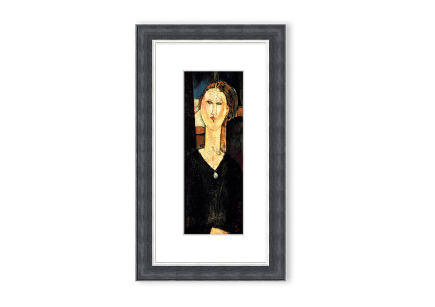 Framed print of 'Antonia By Modigliani' showcasing elegant artwork in a stylish frame.