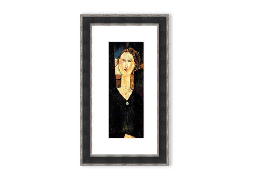 Framed print of 'Antonia By Modigliani' showcasing elegant artwork in a stylish frame.