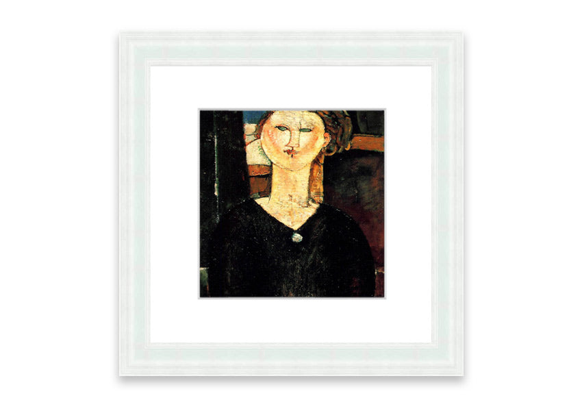 Framed print of 'Antonia By Modigliani' showcasing elegant artwork in a stylish frame.