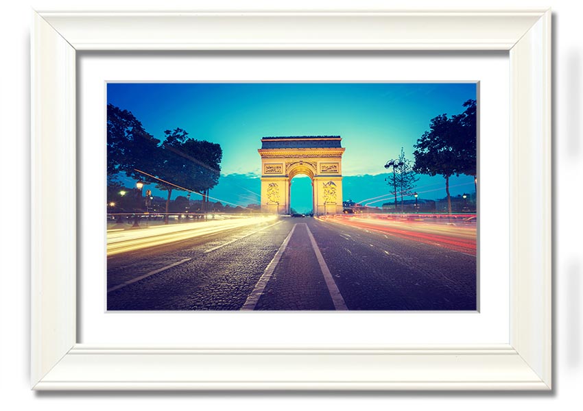 Arc De Triomphe 11 framed print showcasing the iconic monument in a stylish frame.