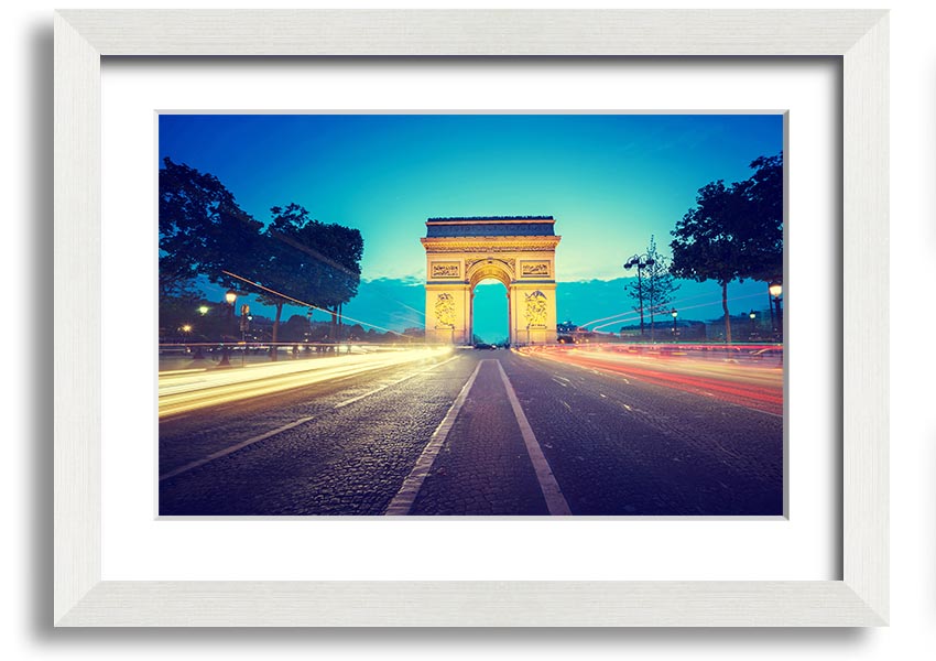 Arc De Triomphe 11 framed print showcasing the iconic monument in a stylish frame.