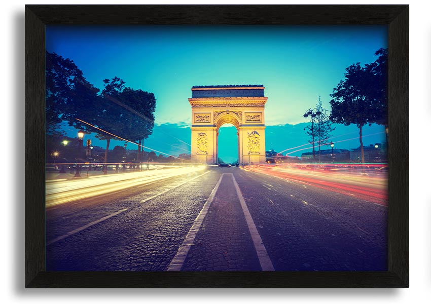 Arc De Triomphe 11 framed print showcasing the iconic monument in a stylish frame.