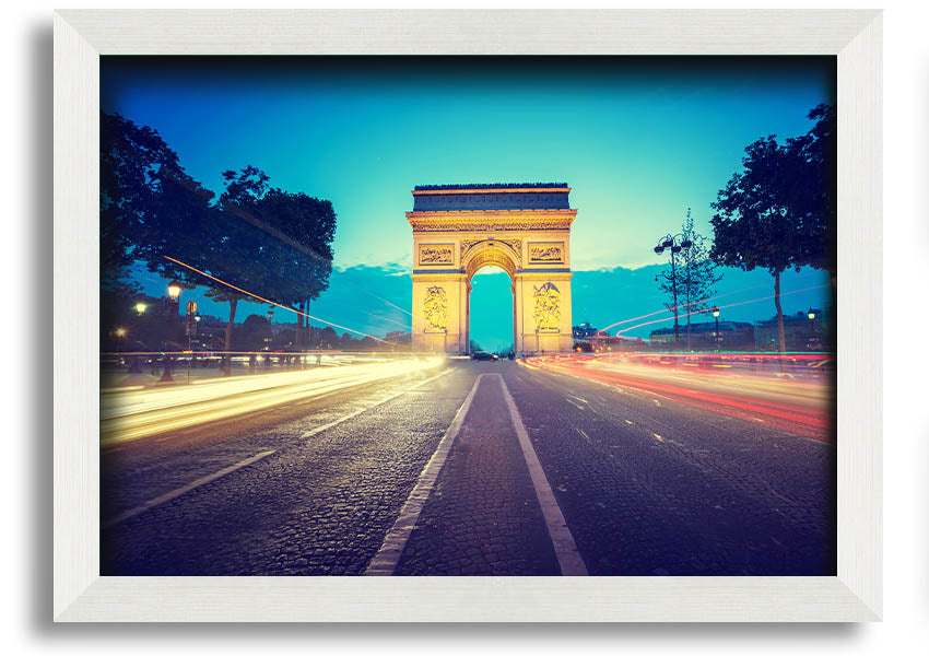 Arc De Triomphe 11 framed print showcasing the iconic monument in a stylish frame.