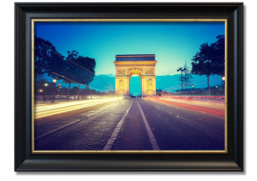 Arc De Triomphe 11 framed print showcasing the iconic monument in a stylish frame.