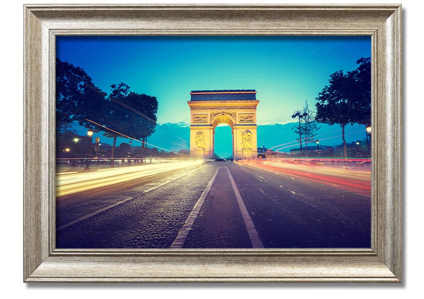 Arc De Triomphe 11 framed print showcasing the iconic monument in a stylish frame.