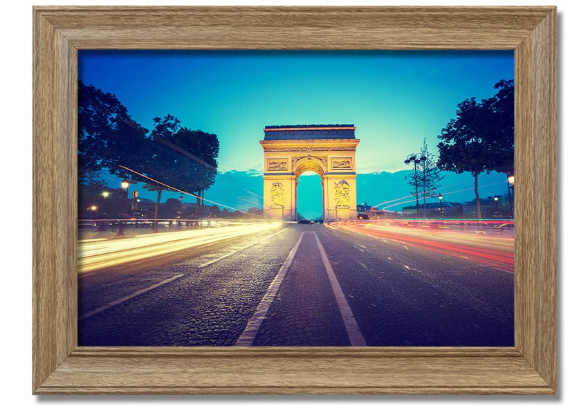 Arc De Triomphe 11 framed print showcasing the iconic monument in a stylish frame.